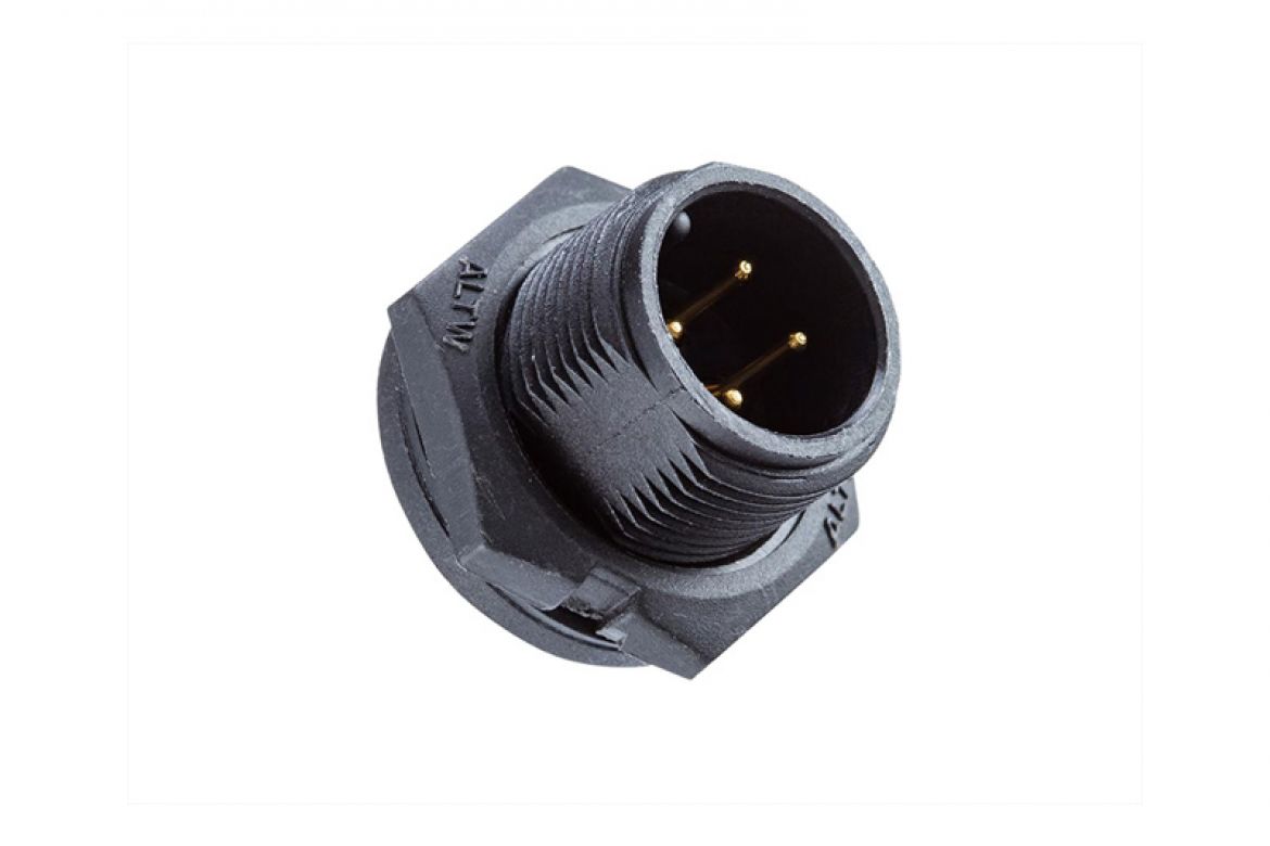 Amphenol Industrial Industrial Circular Connector, 8 Contacts, Threaded, Standard Connector, Plug, Male, IP67, Ceres