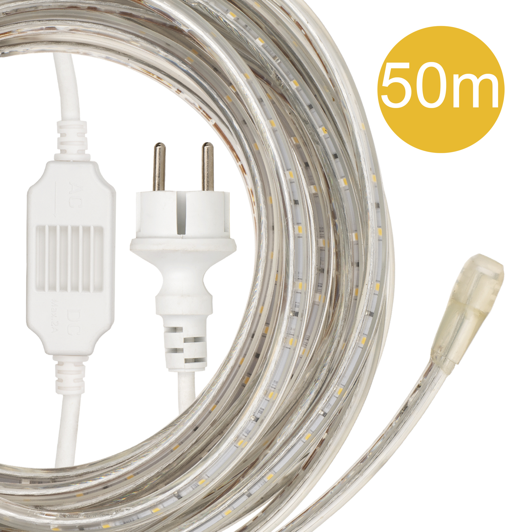 RoBust LED Rope 50M 380lm/m 4000K IP65
