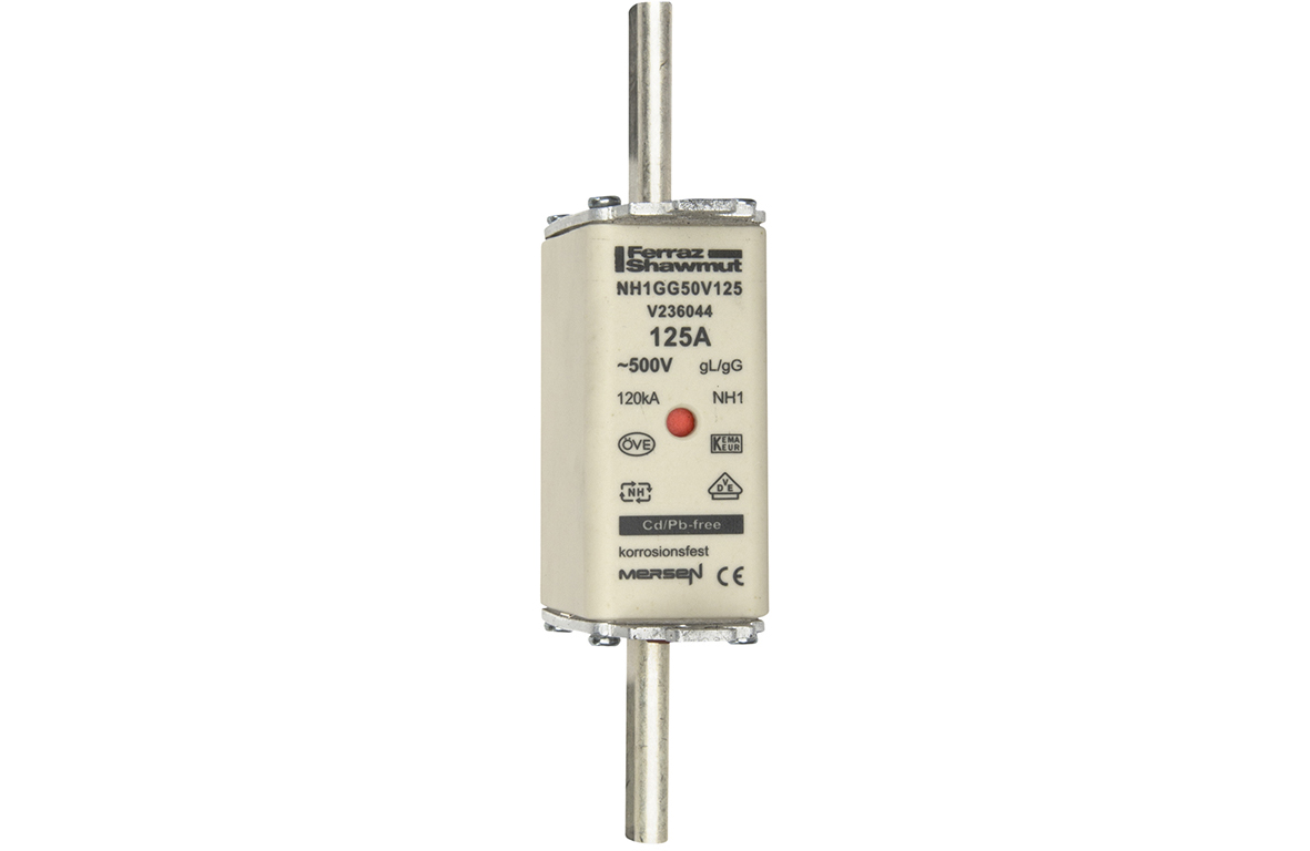 Mersen 125A NH Fuse, NH1, 500V ac