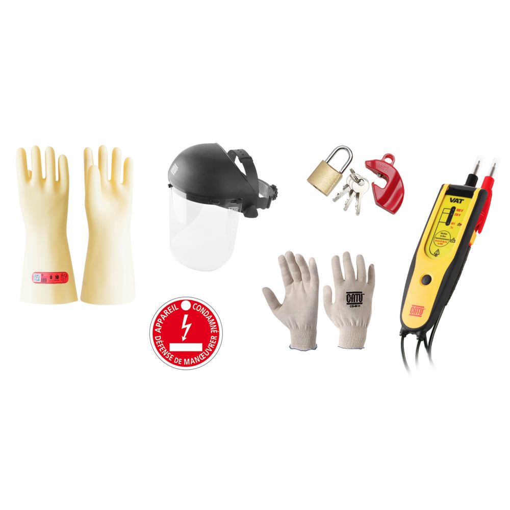 Catu General PPE Combination Kit Containing MS-917-BS ; CG-10-C ; CG-80-H ; AL-201-C/1 ; AP-467 ; 99-8487 ; MO-286