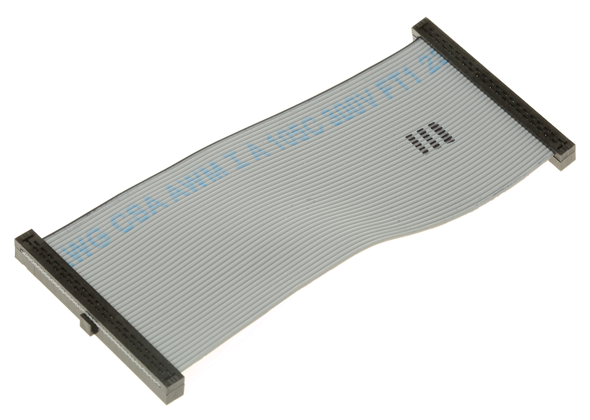 Samtec TCSD Series Flat IDC Socket Cable Assembly, 2mm Pitch, 100mm Length, Tiger Eye IDC to Tiger Eye IDC