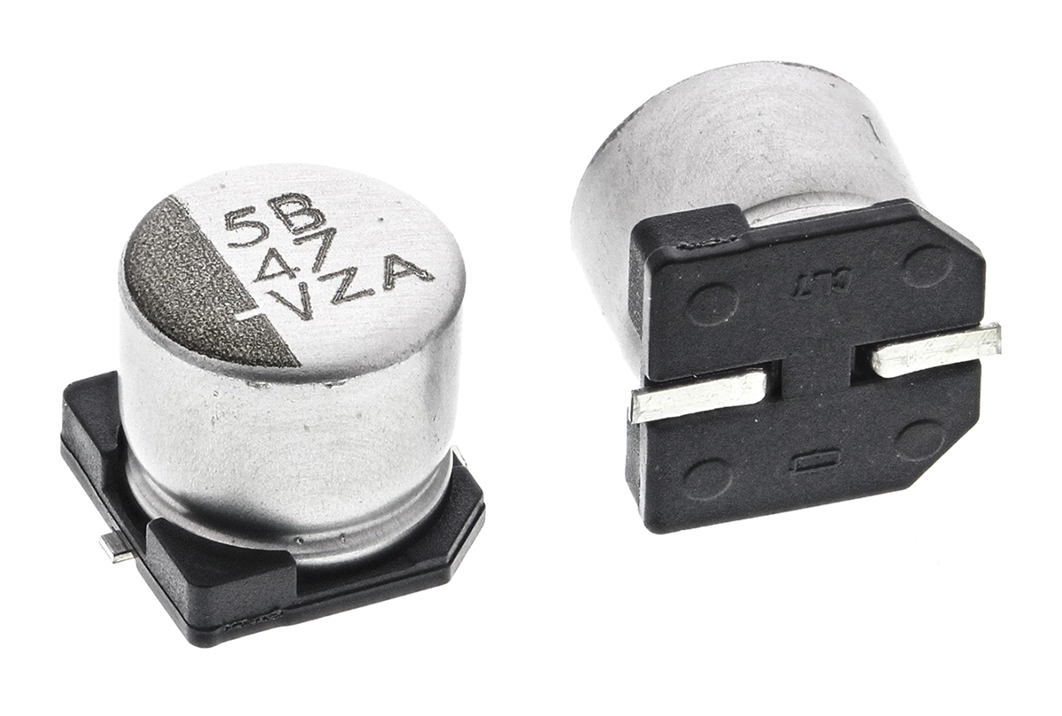 CHEMI-CON 47μF Aluminium Electrolytic Capacitor 35V dc, Surface Mount - EMZA350ARA470MF61G