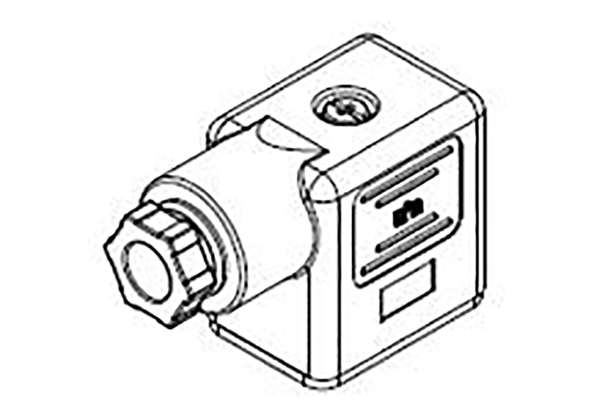 Molex 121023 2P+E DIN 43650 B DIN 43650 Solenoid Connector, 250 V ac, 300 V dc Voltage