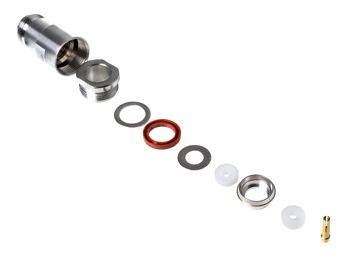 Radiall, Jack Cable Mount N Connector, 50Ω, Clamp Termination, Straight Body