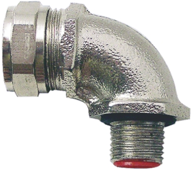 Adaptaflex Straight, Conduit Fitting, 25mm Nominal Size, M25, Nickel Plated Brass, Silver
