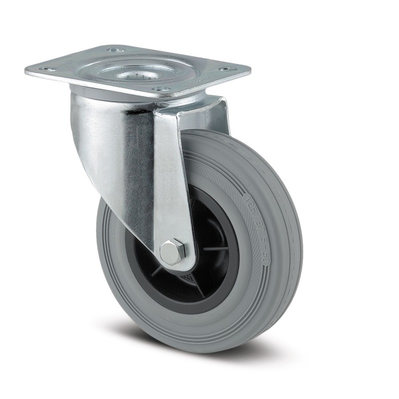 Tente Castor Wheel, 500kg Capacity, 80mm Wheel
