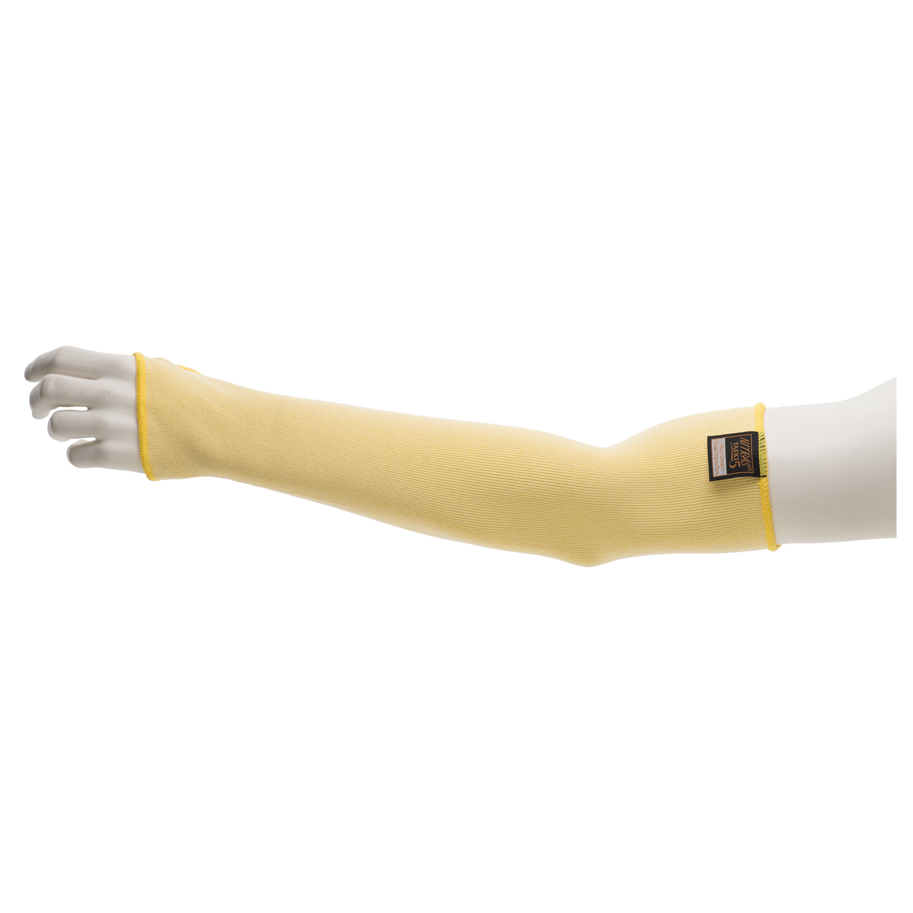 NITRAS SAFETY NITRAS TAEK Yellow Reusable Yarn Arm Protector for Cut Resistant Use, 450mm Length, One Size
