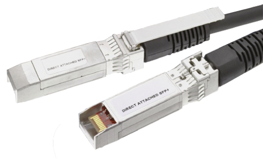 TE Connectivity, 1m, Black SFP+ to Male SFP+ Male, Terminated
