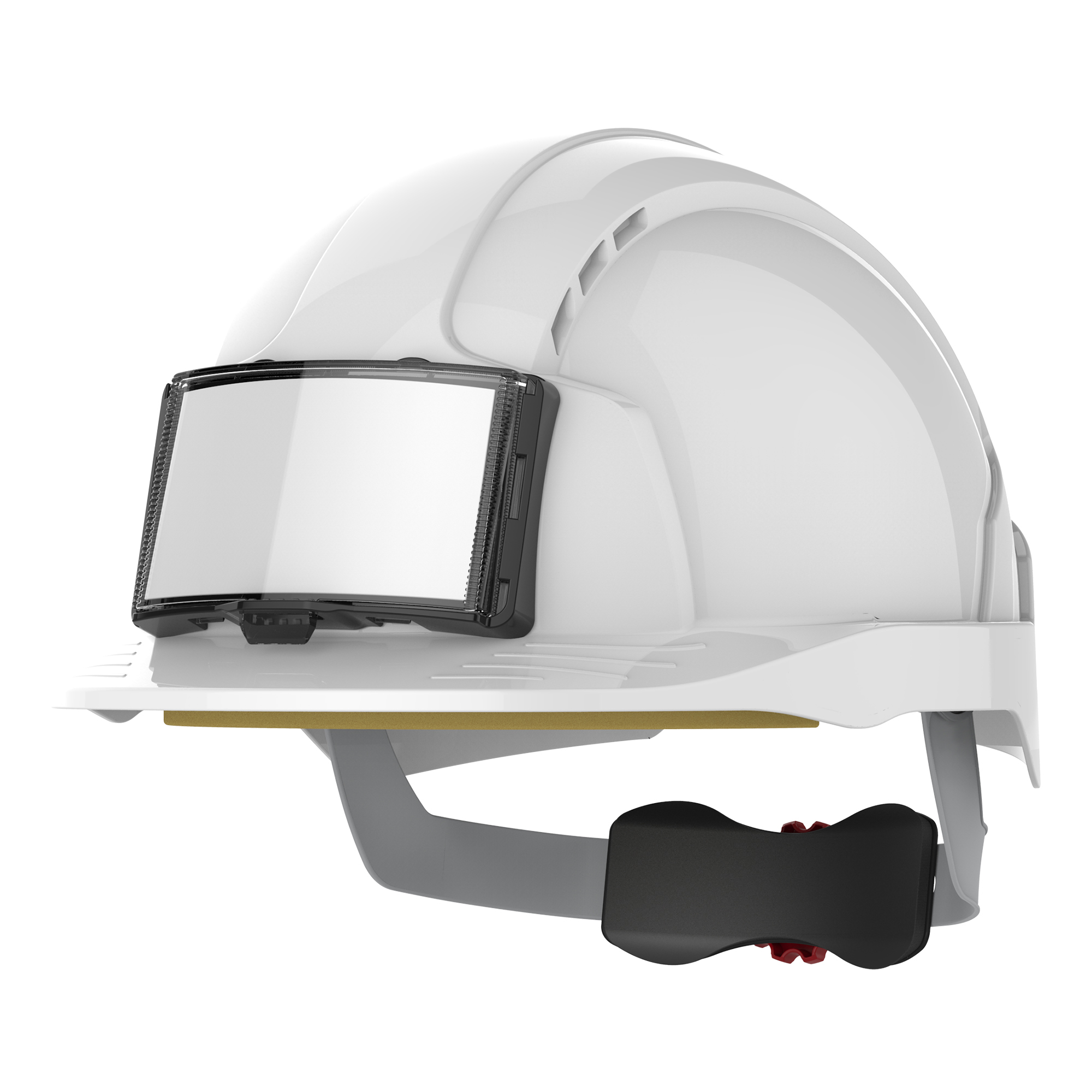 JSP EVOLite Mid White Safety Helmet With Card Holder, Ventilated
