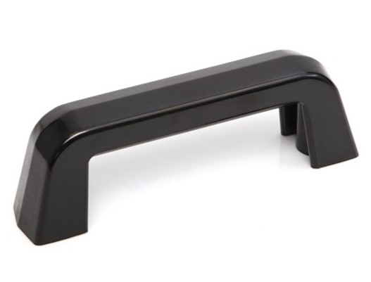 RS PRO Gloss Black Thermoplastic Cabinet Handle 60 mm Height, 37mm Width, 150mm Length