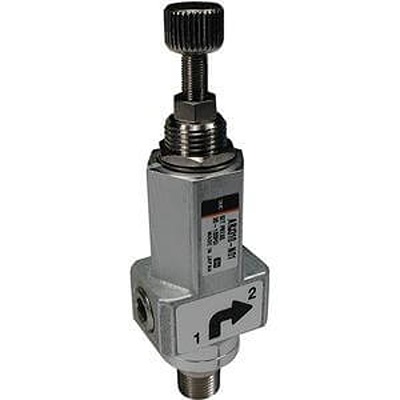 SMC M5 x 0.8, Rc 1/8 Pneumatic Regulator - 0.2MPa to 0.7MPa, 0.8MPa max. input, ARJ310-01BG