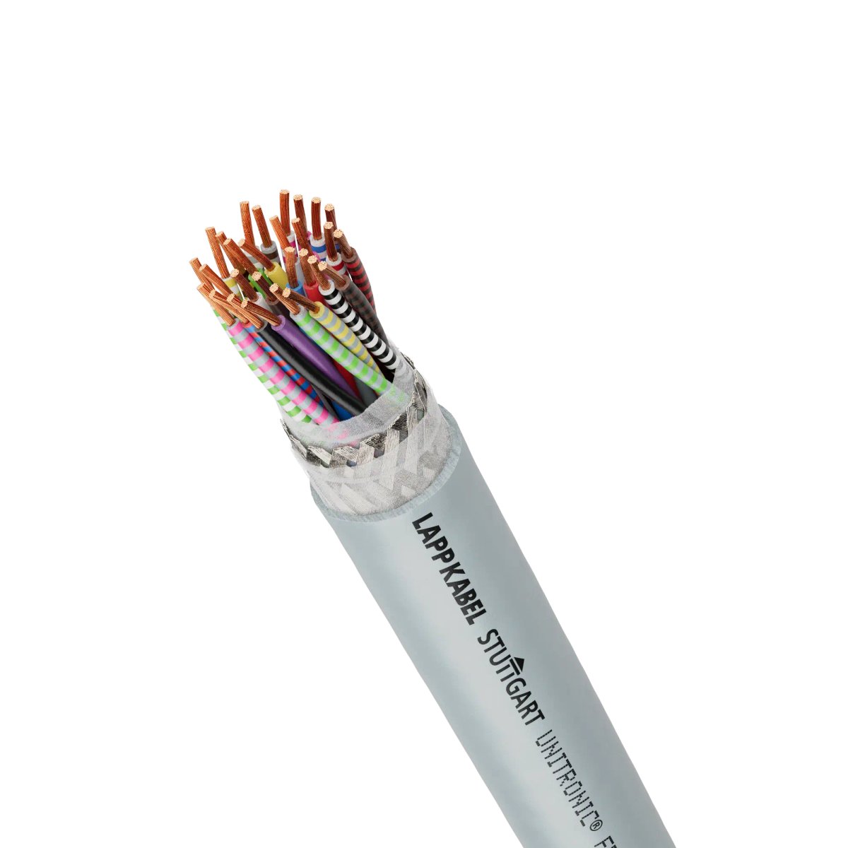 Lapp UNITRONIC FD CP (TP) Plus A Control Cable, 5 Cores, 0.25 mm² 24 AWG, Screened, Grey Thermoplastic Polyurethane