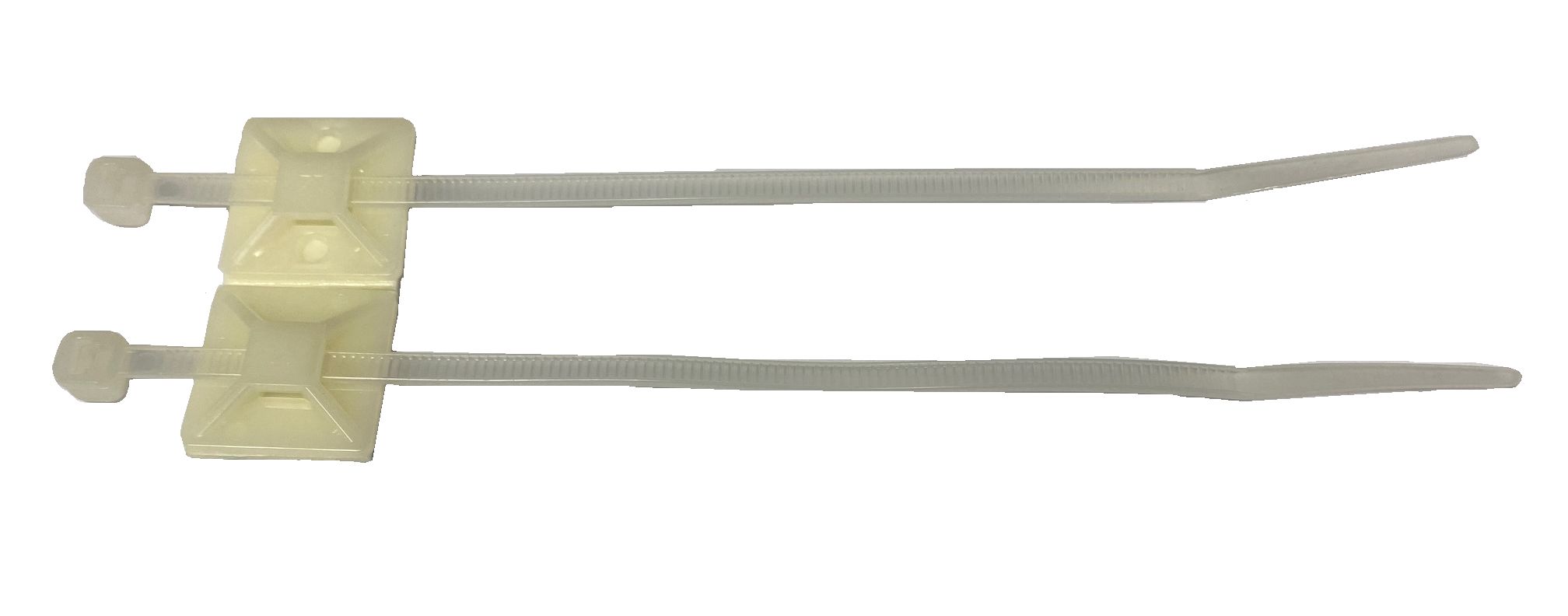 RS PRO Cable Tie, MOUNT AND TIE ASSEMBLY, Natural Nylon, Pk-50