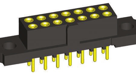 HARWIN M80 Series Straight Through Hole Mount PCB Socket, 10-Contact, 2-Row, 2mm Pitch, Solder Termination