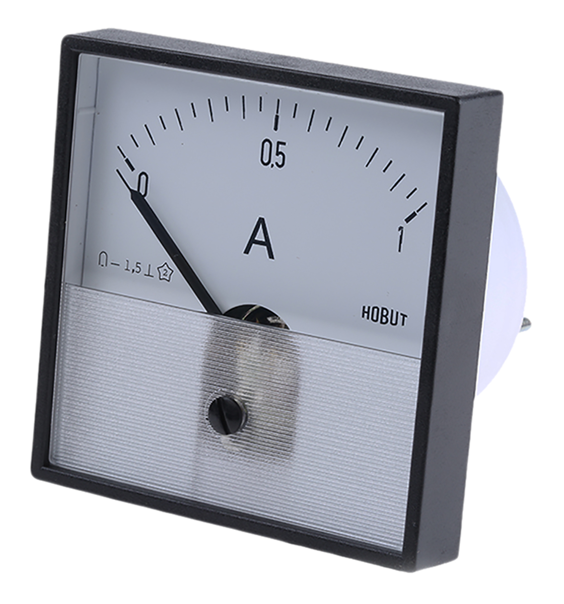 HOBUT PD72MC Analogue Panel Ammeter 0/1A Direct Connected DC DC, 72mm x 72mm Moving Coil