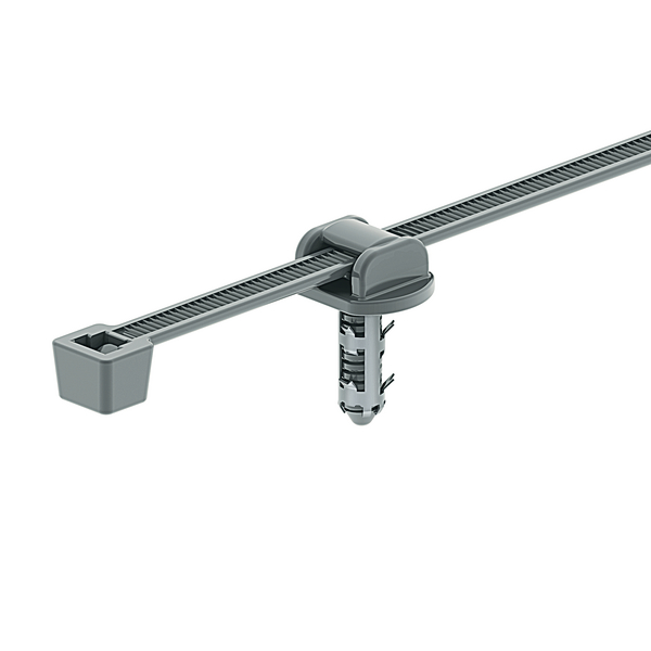 HellermannTyton Cable Tie, 202mm x 4.6 mm, Grey Polyamide 4.6, Pk-1000