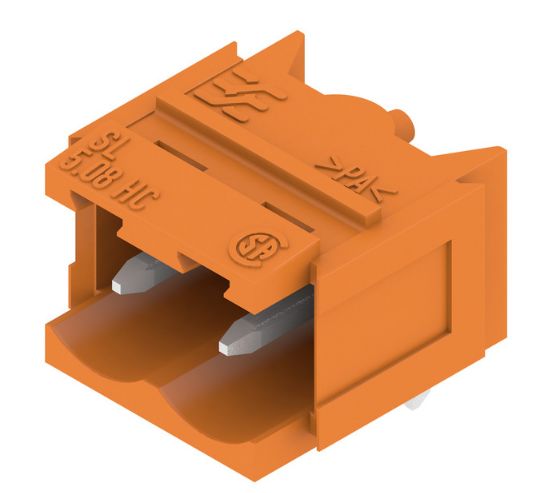 Weidmuller, 5.08mm Pitch, SL, 2 Way, Right Angle, Pluggable Terminal Block, Header, Through Hole, Solder Termination,