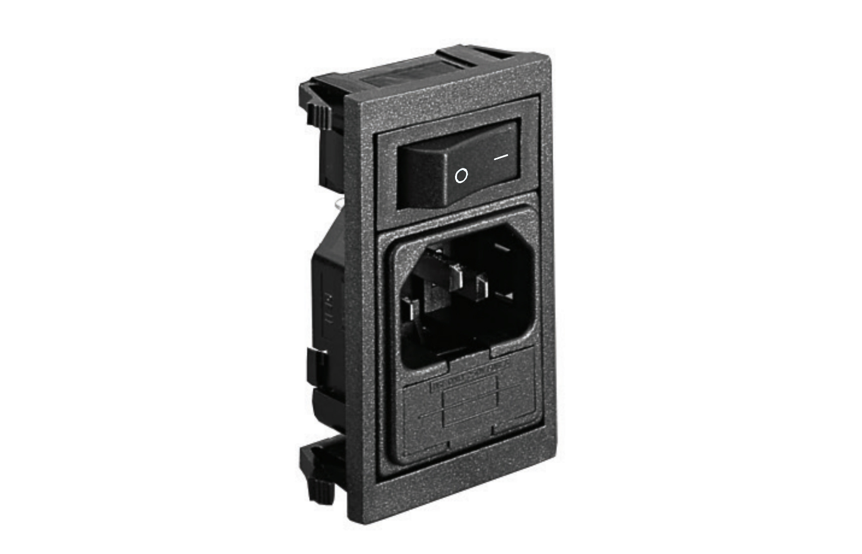 Bulgin C14 Vertical Panel Mount IEC Connector Male, 10A