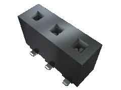Samtec HPF Series Straight Through Hole Mount PCB Socket, 5-Contact, 1-Row, 5.08mm Pitch, Solder Termination