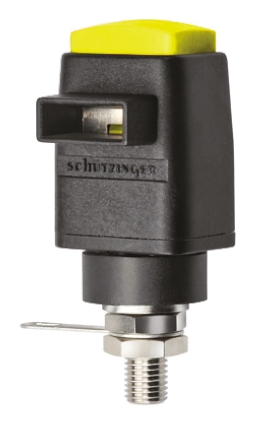 Schutzinger Yellow Terminal Post, 300V, 16A