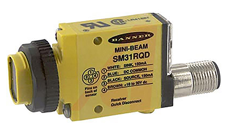 Banner Through Beam Photoelectric Sensor, Block Sensor, 3 m Detection Range