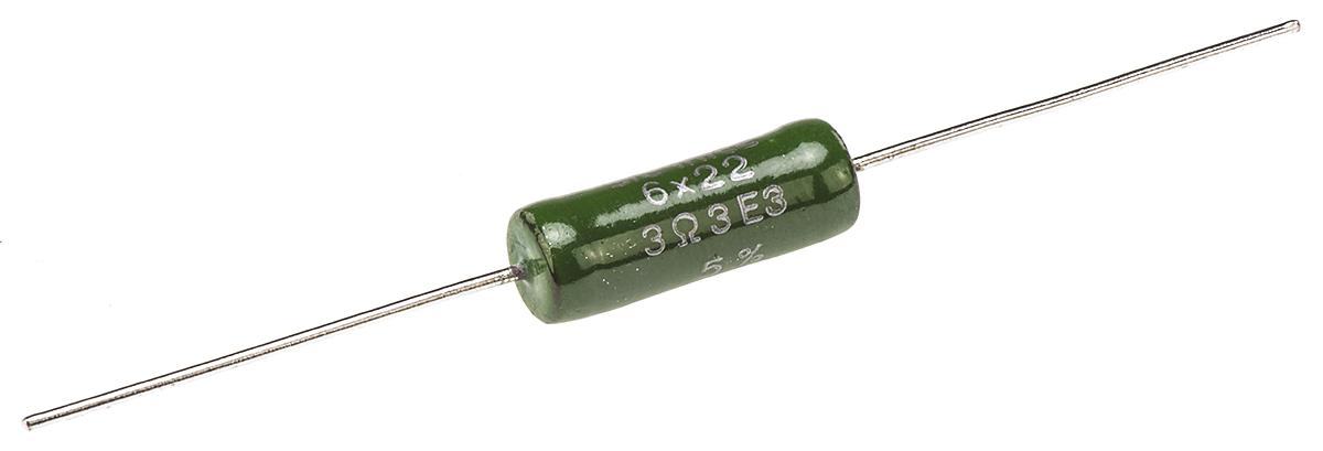 Vishay 3.3Ω Wire Wound Resistor 7W ±5% RWM06223R30JA15E1