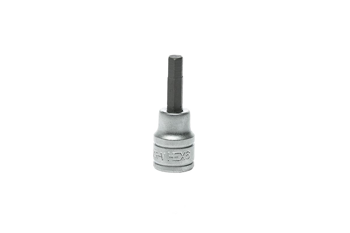 Teng Tools 3/8 in Drive Bit Socket, Hex Bit, 6mm