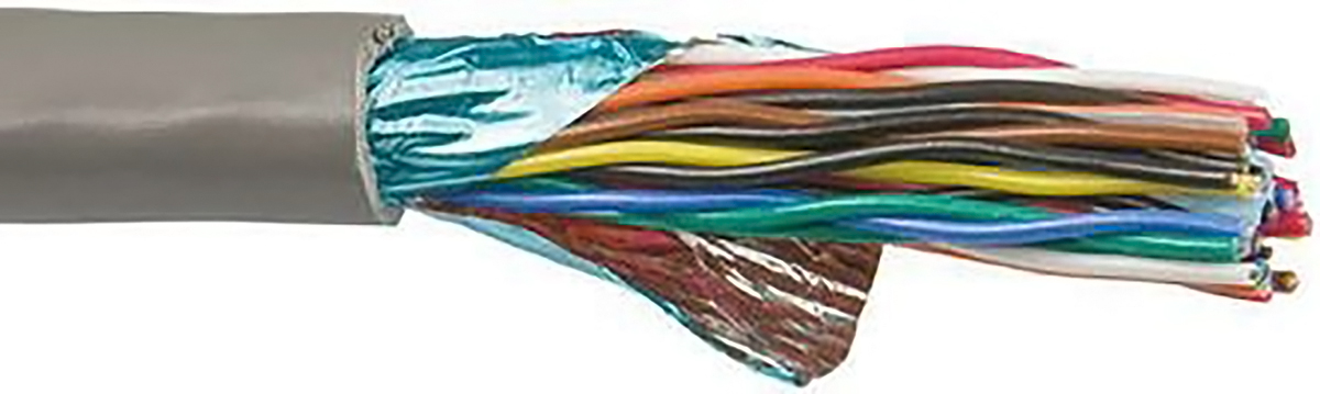 Alpha Wire Alpha Essentials Communication & Control Series Control Cable, 4 Pairs, 8 Cores, 0.25 mm², Screened, 24 AWG,