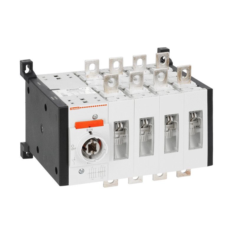Lovato 4P Pole Screw Mount Changeover Switch - 160A Maximum Current, 144kW Power Rating