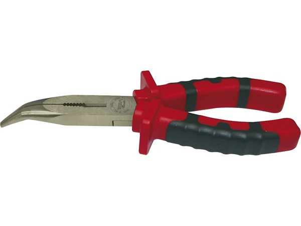 Ega-Master 62341 Pliers, 160 mm Overall, Bent Tip