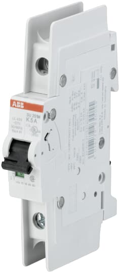 ABB System Pro M Compact SU200M MCB, 1P, 2A Curve C, 277V AC, 277V DC, 15 kA Breaking Capacity