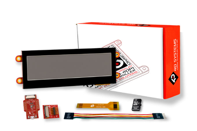 4D Systems SK-pixxiLCD-39P4-CTP, pixxiLCD-39 3.9in Capacitive Touch Screen Starter Kit