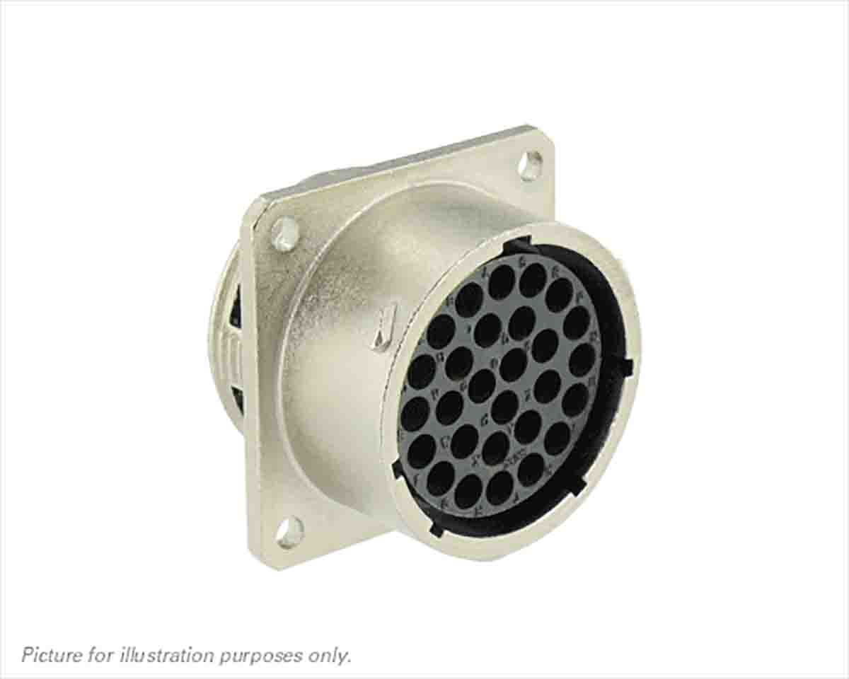 Souriau Sunbank by Eaton Circular Connector, 28 Contacts, Flange, Standard Connector, Plug, Female, IP68, IP69K, UT0