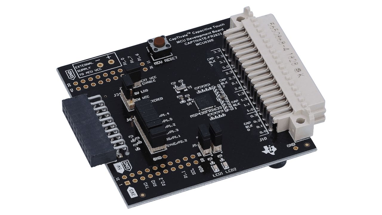 Texas Instruments Touch Sensor Development Kit Capacitive Touch Sensor Evaluation Board for MSP430FR2633 MSP430FR2633