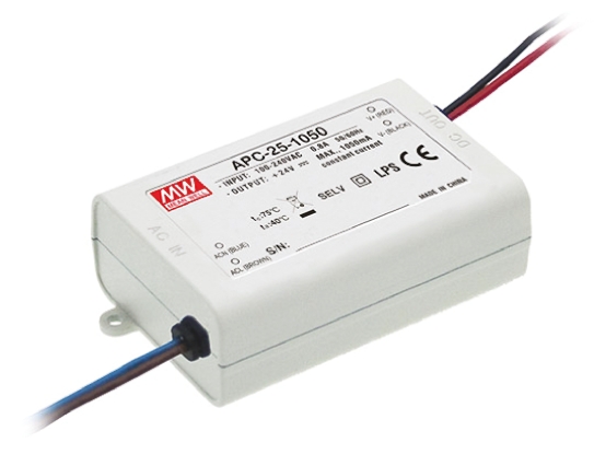 MEAN WELL LED Driver, 11 → 36V Output, 25.2W Output, 700mA Output, Constant Current