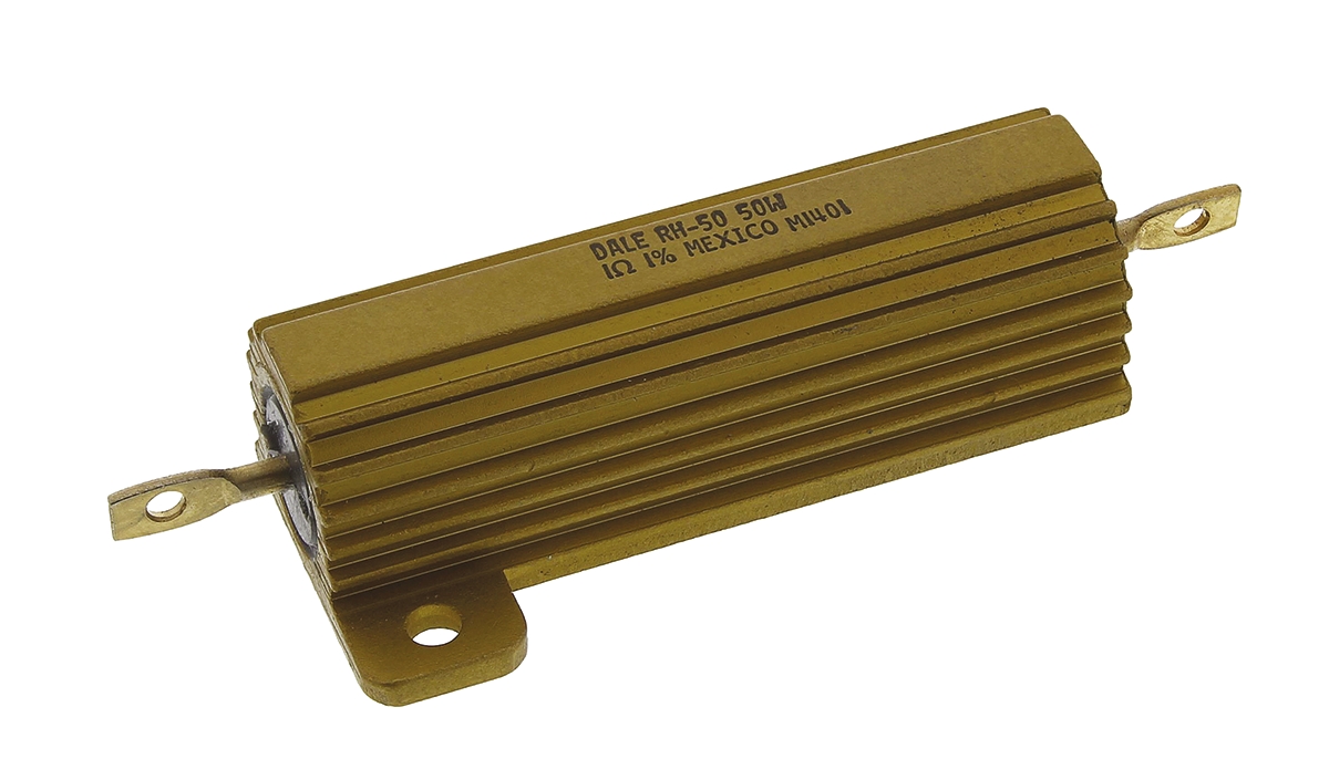 Vishay, 1Ω 50W Wire Wound Chassis Mount Resistor RH0501R000FE02 ±1%