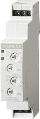 Siemens DIN Rail Mount Timer Relay, 12 → 240V ac/dc, 1-Contact, 0.05 → 100 s, 3 → 100 min, 5