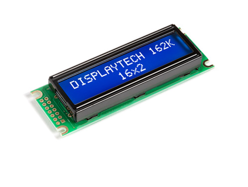 Displaytech 162K CC BC-3LP 162K Alphanumeric LCD Display, White on, 2 Rows by 16 Characters, Transmissive
