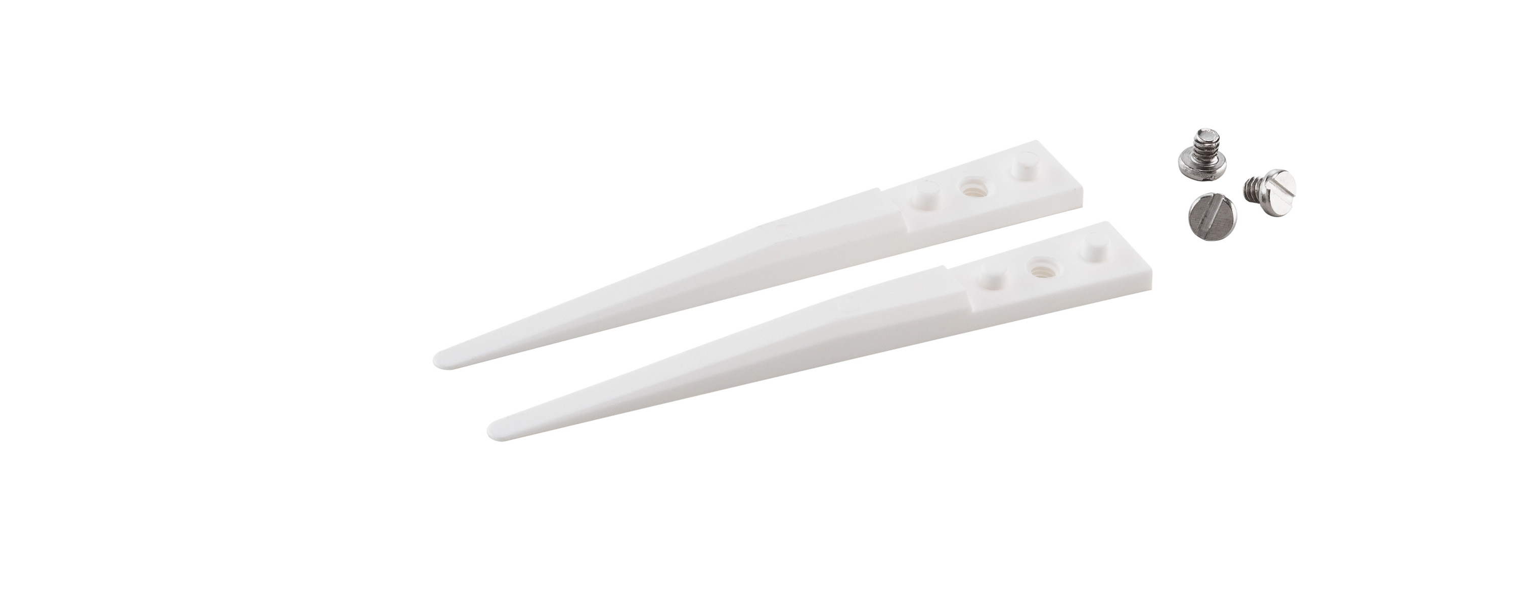 ideal-tek Zirconia Toughened Aluminium, Flat; Rounded, Tweezer Tips