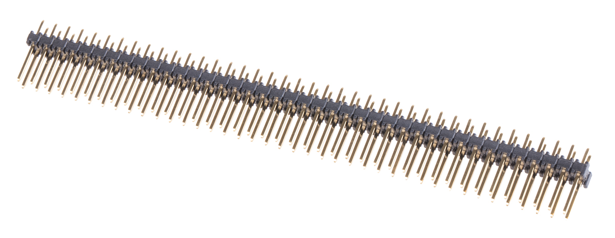 Wurth Elektronik 473 Series Pin Header, 80 Contact(s), 2.54 mm Pitch, 2 Row, Unshrouded