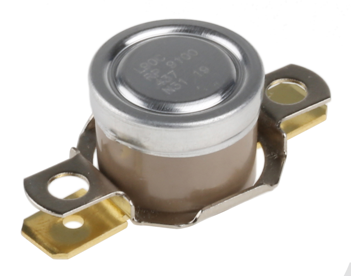 Honeywell Bi-Metallic Thermostat, Opens at +90°C, Closes at +75°C, +186°C Max, NC, Automatic Reset