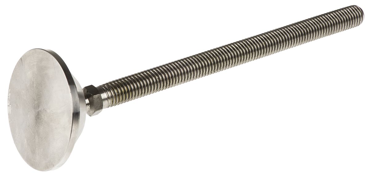 Nu-Tech Engineering M12 Stainless Steel Adjustable Foot, 1500kg Static Load Capacity 10° Tilt Angle