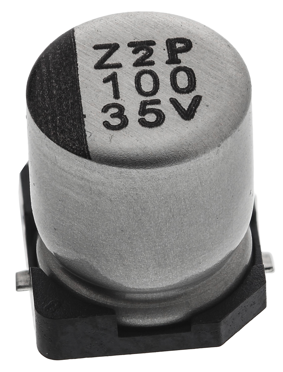 Nichicon 100μF Aluminium Electrolytic Capacitor 35V dc, Surface Mount - UWT1V101MCL1GS