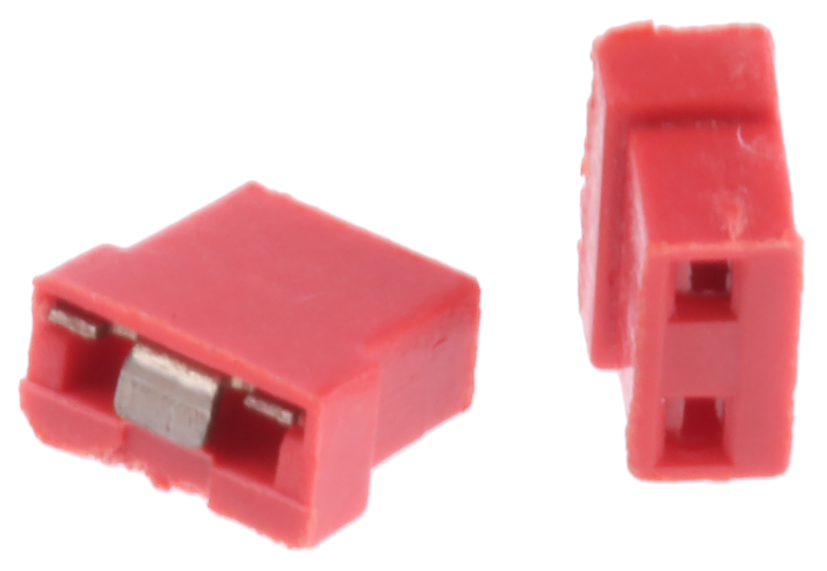 HARWIN Jumper Female Straight Red Open Top 2 Way 1 Row 2mm Pitch