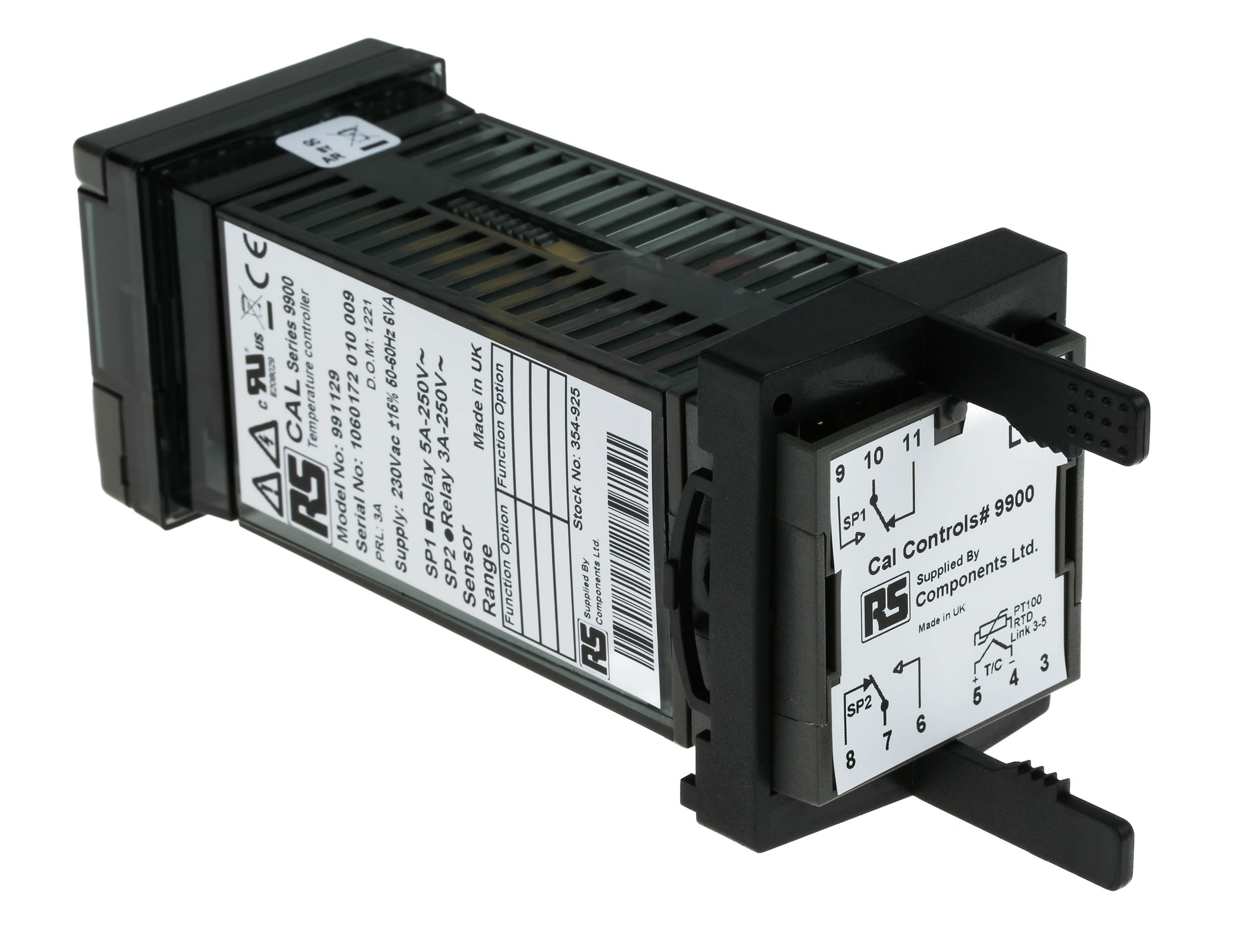 CAL 9900 PID Temperature Controller, 48 x 48 (1/16 DIN)mm, 2 Output SSD, 115 V ac Supply Voltage