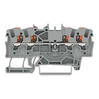 WAGO 2201-1401 TOPJOB S Series Grey, 1.5mm², 1-Level, Push In Termination, ATEX, CSA, IECEx