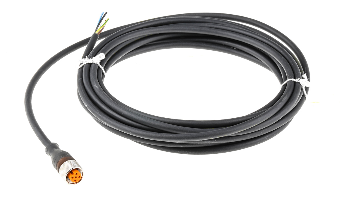 Lumberg Automation Female 5 way M12 to Free End Sensor Actuator Cable, 5 m