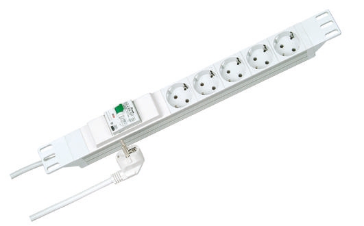Kopp 2m 5 Socket Type F - German Schuko Extension Lead, 250 V ac