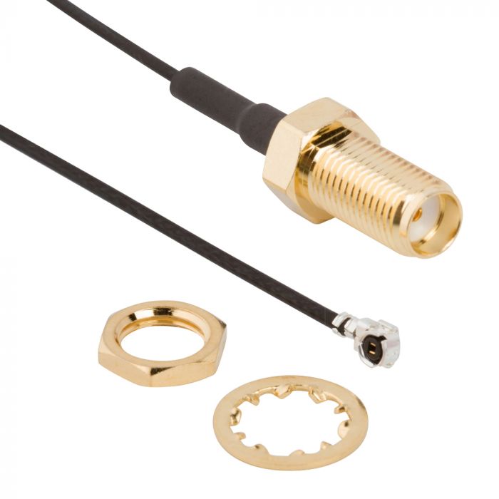 Amphenol RF, 3.81 m, 1.13 mm Coaxial, Terminated 50 Ω