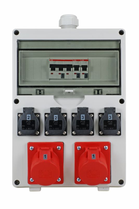Bodo Ehmann Type F - German Schuko 6 Gang Power Distribution Unit, 16A, 230 → 400 V